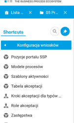 Rys 4: Dostępne opcje w procesie akceptacji